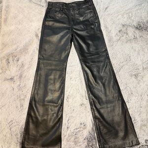 Nili Lotan Black Leather Pants